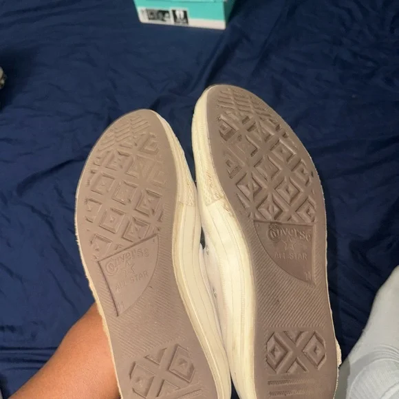 Converse Green and White High-Tops - Picture 3 of 7